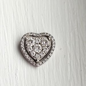 Diamond silver pendant